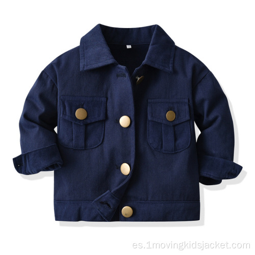 Chaqueta de solapa casual para niños nueva chaqueta de otoño